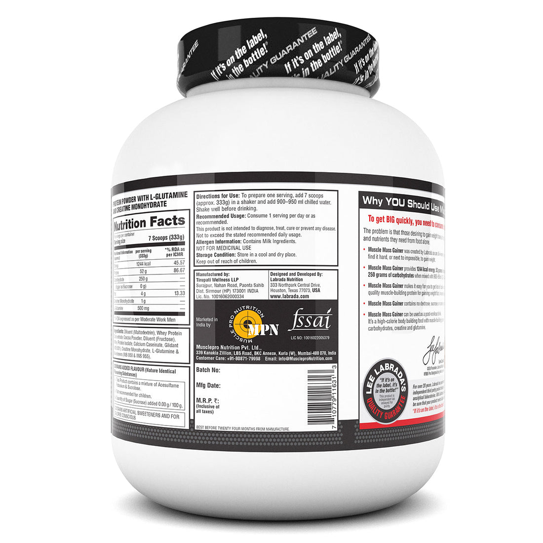 Labrada Muscle Mass gainer