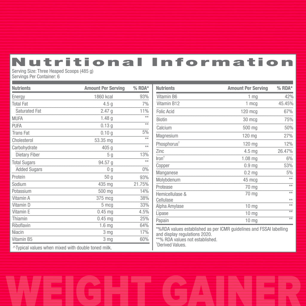 GNC weight gainer