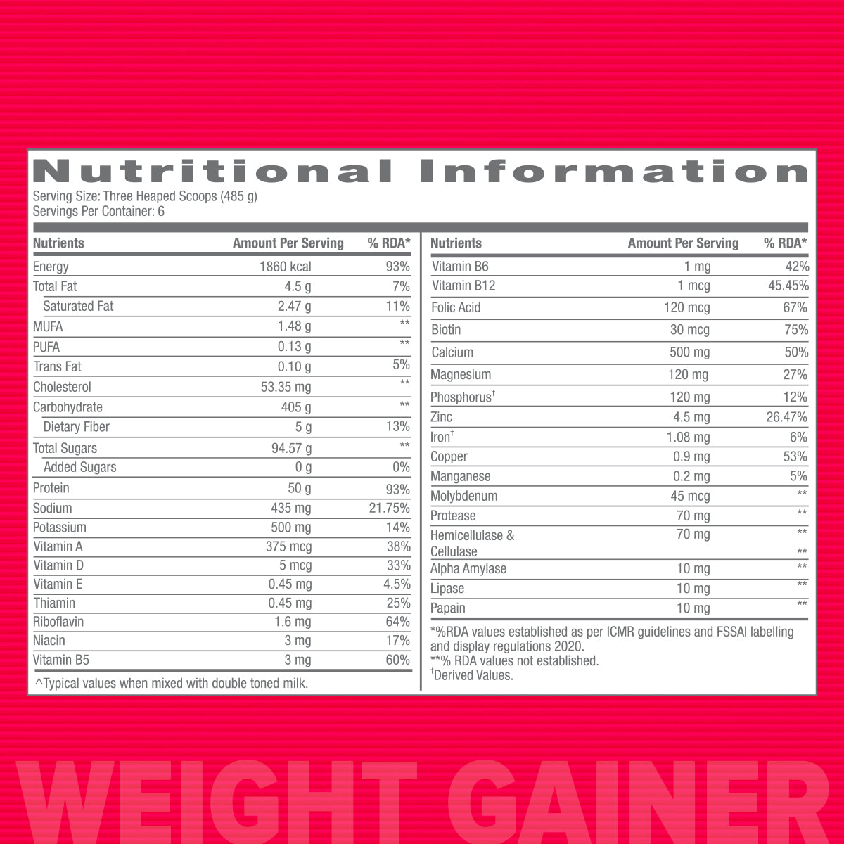 GNC weight gainer