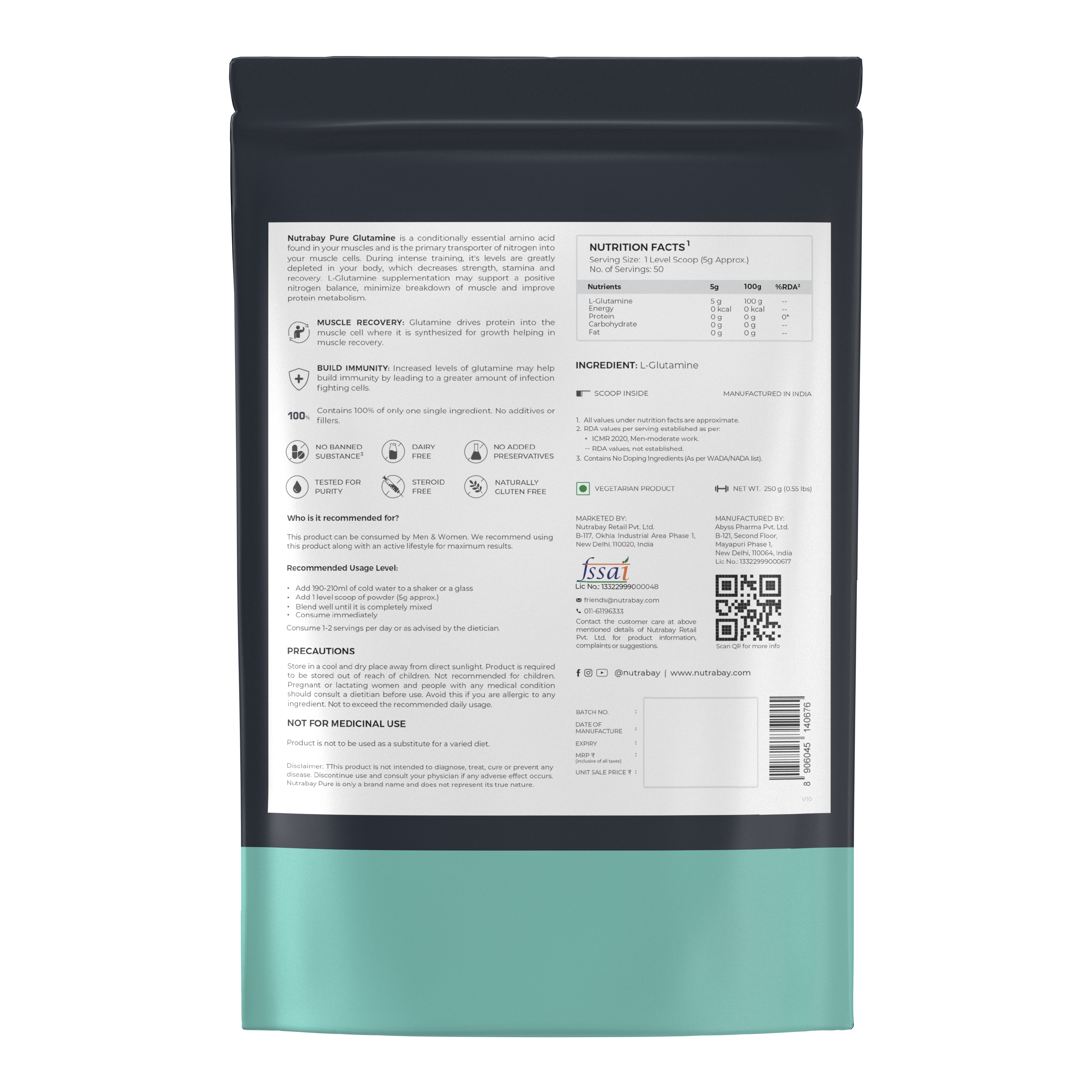 Nutrabay 100% Glutamine