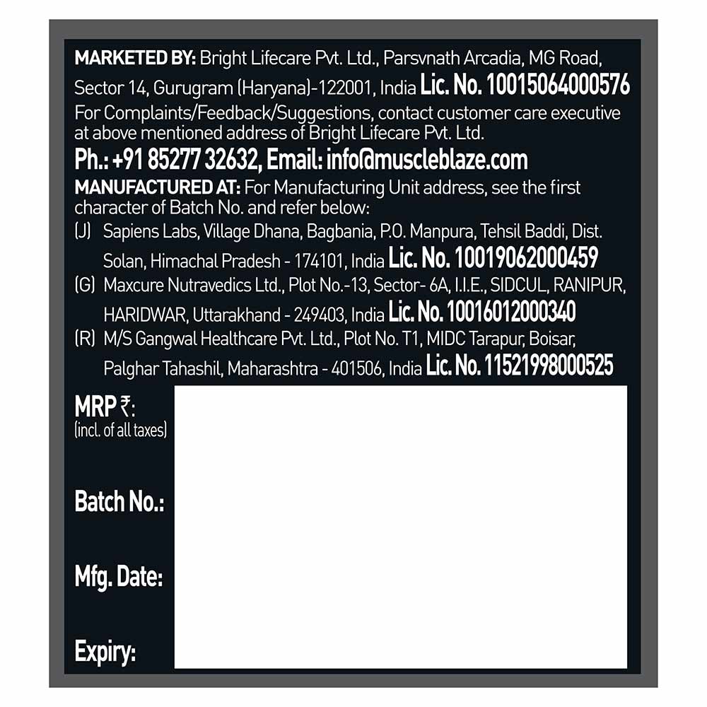 Muscleblaze crea Amp creatine creatine