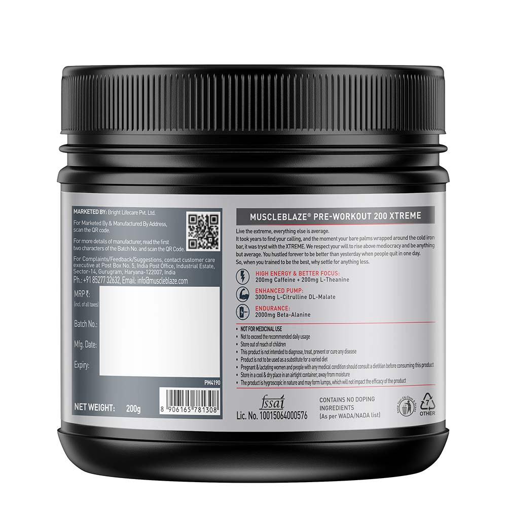 Muscle Blaze Pre-Workout Extrem